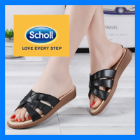 รองเท้าผู้หญิง Scholl Scholl รองเท้าแตะหนังของผู้หญิงรองเท้าสตรี Kasut Wanita รองเท้าแตะลำลอง Scholl รองเท้าแตะสตรี Scholl สำหรับผู้หญิง Scholl รองเท้าแตะโบฮีเมียผู้หญิงรองเท้าโบ้ทรองเท้าโลฟเฟอร์แบน