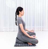 Leewadee Mini Meditation &amp; Yoga Cushion Set ชุดเบาะนั่งสมาธิ เบาะรองนั่ง หมอนสมาธิ หมอนZafu เบาะสมาธิแบบพกพา