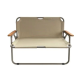 2-seater camping chair (max load 200 kg.), size 113 x 55 x 75 cm. - beige