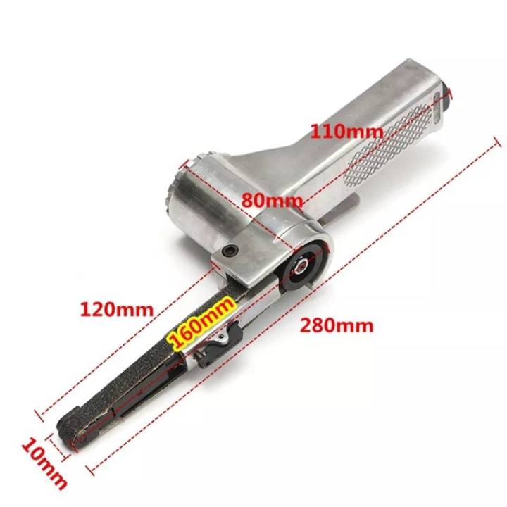 เครื่องขัดกระดาษทราย-กระดาษทรายสายพานลม-เครื่องขัดสายพานใช้ลม-สายขัดทรายขนาด-10-mm-air-belt-sander-ของแท้-สินค้าพร้อมส่ง