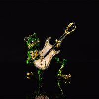 QIFU New Arrive Lovely Frog Plays Guitar for Home Decoration Gift