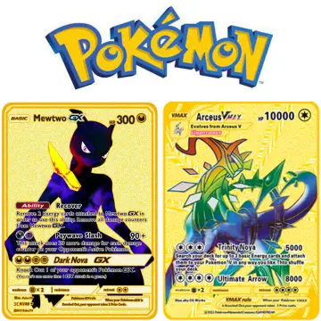 Metal Letter Pokemon Arceus Spanish 10000  Spanish Pokemon Cards Arceus  Vmax 10000 - Card Games - Aliexpress