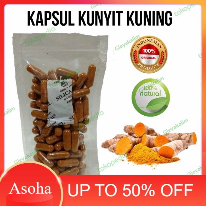 Kunyit Kapsul Herbal Kemasan Hemat Isi 100 Pcs Lazada Indonesia 6953