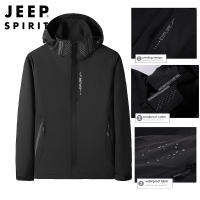 JEEP SPIRIT เสื้อแจ็คเก็ตผู้ชายกันรังสียูวี,เสื้อกันลมสำหรับปีนเขาเข้าค่ายเล่นกีฬากันน้ำ