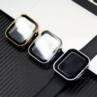 Glass Cover for Apple Watch case 45mm 41mm accessories 44mm 40mm Tempered Screen Protector Protective iWatch series 7 8 SE 6 5 4