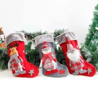 New Year Christmas Stocking Sack Xmas Gift Candy Bag Christmas Decorations For Home Sock Christmas Tree Decor 2022 Socks Tights