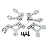 For SCX10 90046 1/10 Simulation Climbing Car Upgrade Fittings Shock-Proof Connecting Seat Metal Parts Accessories ,Silver