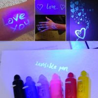 2 IN 1 Amusing Invisible Ink Pen UV Light Secret Security Magic High