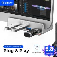 ✉✖ Orico อะแดปเตอร์ฮับ USB 3.0 อะลูมิเนียม 4 พอร์ต ความเร็วสูง 10-32 มม. สําหรับแล็ปท็อป เดสก์ท็อป (MH4PU)