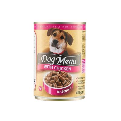 เมนูสุนัข4X ออสเตรียกระป๋องใส่อาหารอาหารสดอาหารสุนัขบรรจุกระป๋องพร้อม S43 415กรัม