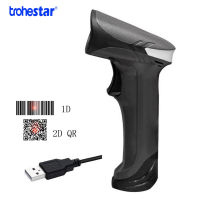 Barcode Scanner Wireless Bar Code Scanner Portable 1D 2D Bar Code Reader BT USBCompatible for Windows iOS Android Linux Mobile