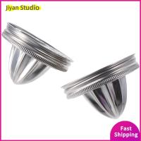 JIYAN2866 2pcs เหล็กไร้สนิม ฝาเครื่องคั้นน้ำผลไม้แก้ว 3.38นิ้วค่ะ เงินสีเงิน ฝาปิดคั้นน้ำผลไม้เมสันจาร์ ความปลอดภัยของเครื่องล้างจาน เครื่องอัดน้ำผลไม้ด้วยมือ คั้นน้ำมะนาวด้วยมือ อุปกรณ์สำหรับห้องครัว