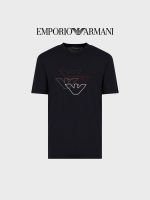 เสื้อยืดกีฬาชายผ้าฝ้ายแขนสั้นคอกลมใหม่ ARMANI