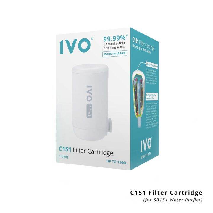 IVO C151 Faucet Mounted Water Purifier Cartridge 1500L Lazada PH