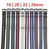 20mm 22mm Nylon Canvas Strap for Omega 007 Seamaster 300 MoonSwatch Speedmaster Series ZULU Military Watch Band for Rolex Tudor