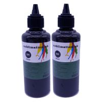 +【； 2Xbk Black Sublimation Ink Refill Bottle For EPSON C88+ WF7710 ET2720 ET15000 ET2760 ET2750 ET4700 Inkjet Printer Heat Transfer