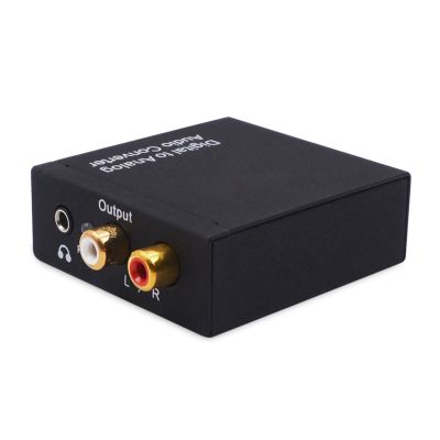 Digital to Analog Converter DAC Digital SPDIF Toslink to Analog Stereo Audio L/R Converter Adapter with Optical Cable for PS3 XBox HD DVD PS4 Home Cinema Systems AV Amps Apple TV