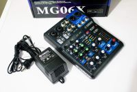 MG06X มิกเซอร์อนาล็อก Mixer 6 Input (2 mono + 2 stereo) 1 Stereo Bus , Effects