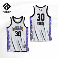 NBA CELEBRITY GAME ALL STAR 2022 WHT CURRY JAMES DONCIC MORANT DURANT FULL SUBLIMATED JERSEY