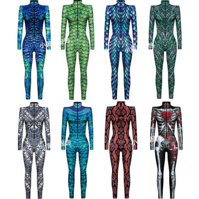 [COD] 2022 new cross-border digital printing cosplay costume adult tight long-sleeved