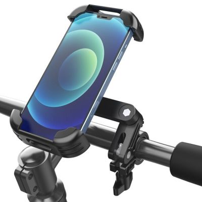 แท่นวางสมาร์ทโฟนสำหรับติดแฮนด์จักรยานยนต์มอเตอร์มอเตอร์ไซค์ที่จับโทรศัพท์มือถืออเนกประสงค์ขนาด4.7-6.8นิ้ว