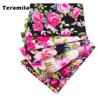 Teramila Bright Vintage Rose Liberty Printed Fabric for Sewing Clothes  Hawaiian Patchwork Fabircs By Half Meter  for Needlework Exercise Bands