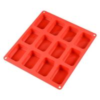 Rectangular silicone mold พิมพ์ซิลิโคน ทำขนม โมล์สบู่ ลายสี่เหลี่ยม