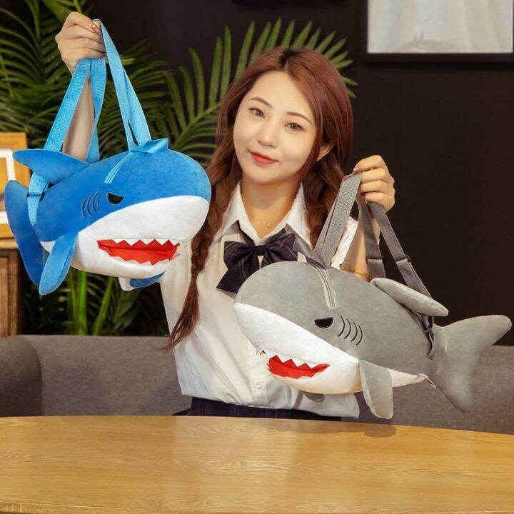 lovely-fish-shark-shoulder-backpack-bags-schoolbag-plush-toys-stuffed-marine-animals-kids-children-boys-girls-girlfriend-gifts