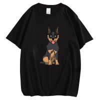 CLOOCL Cotton Men T-shirt Fashion Cartoon German Shepherd Chest Print Tees O-neck Short Sleeve Hip Hop Tops Mens Shirts XS-4XL-5XL-6XL