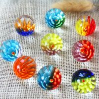 【YF】✕┋  25mm Colorful Glass Console Game Pinball Machine Small Pat Parent- Child Beads Bouncing