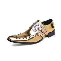 ☼♀✜  Blue demon ji gold shoes left Chelsea top wave shoes male red one small rivets child 32 gold war boots