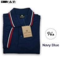 เสื้อโปโลชาย เสื้อคอปกชาย/หญิง แขนสั้น แบบคลีบ POLO ผ้าCOTTON (สีกรม)