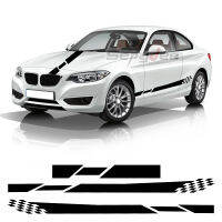 3Pcs รถ Hood Bonnet กระโปรงด้านข้างสติกเกอร์ยาว Stripes Body Kit สำหรับ BMW G30 G20 F10 F32 F06 F30 E46 F40 F20 E60 M2 M3