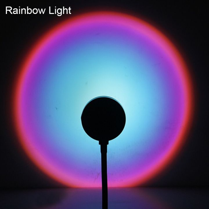 โคมไฟนีออนสีรุ้งแบบ-usb-โคมไฟเซลฟี่-led-บรรยากาศติดผนังสำหรับถ่ายภาพของขวัญตกแต่งบ้านแบบสดโปรเจ็คเตอร์กลางคืน