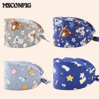 High Quality Fashion Printed Cotton Scrub Cap Beauty Salon Care Medical Surgical Unisex Doctor Hospital Work Soft