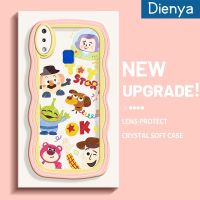 เคส Dienya สำหรับ VIVO Y91 Y91i Y95ลายการ์ตูนน่ารัก Nasa Buzz Lightyear Colour Macaron เวฟใหม่กันกระแทกแบบใสนิ่มเคสมือถือกล้องเก๋ไก๋ฝาครอบป้องกันซิลิกาเจล