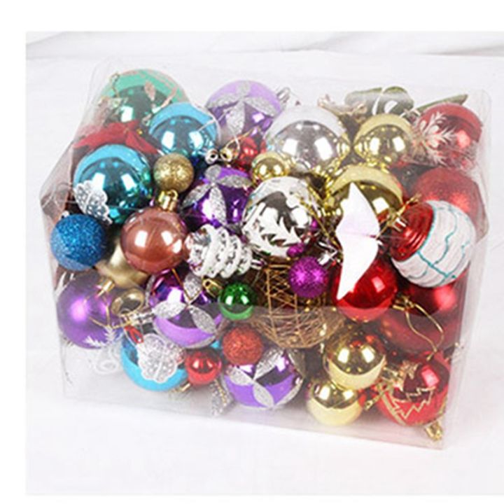 christmas-decorations-60-70-buckets-of-plastic-shiny-matte-christmas-balls-many-packages-of-christmas-tree-pendants