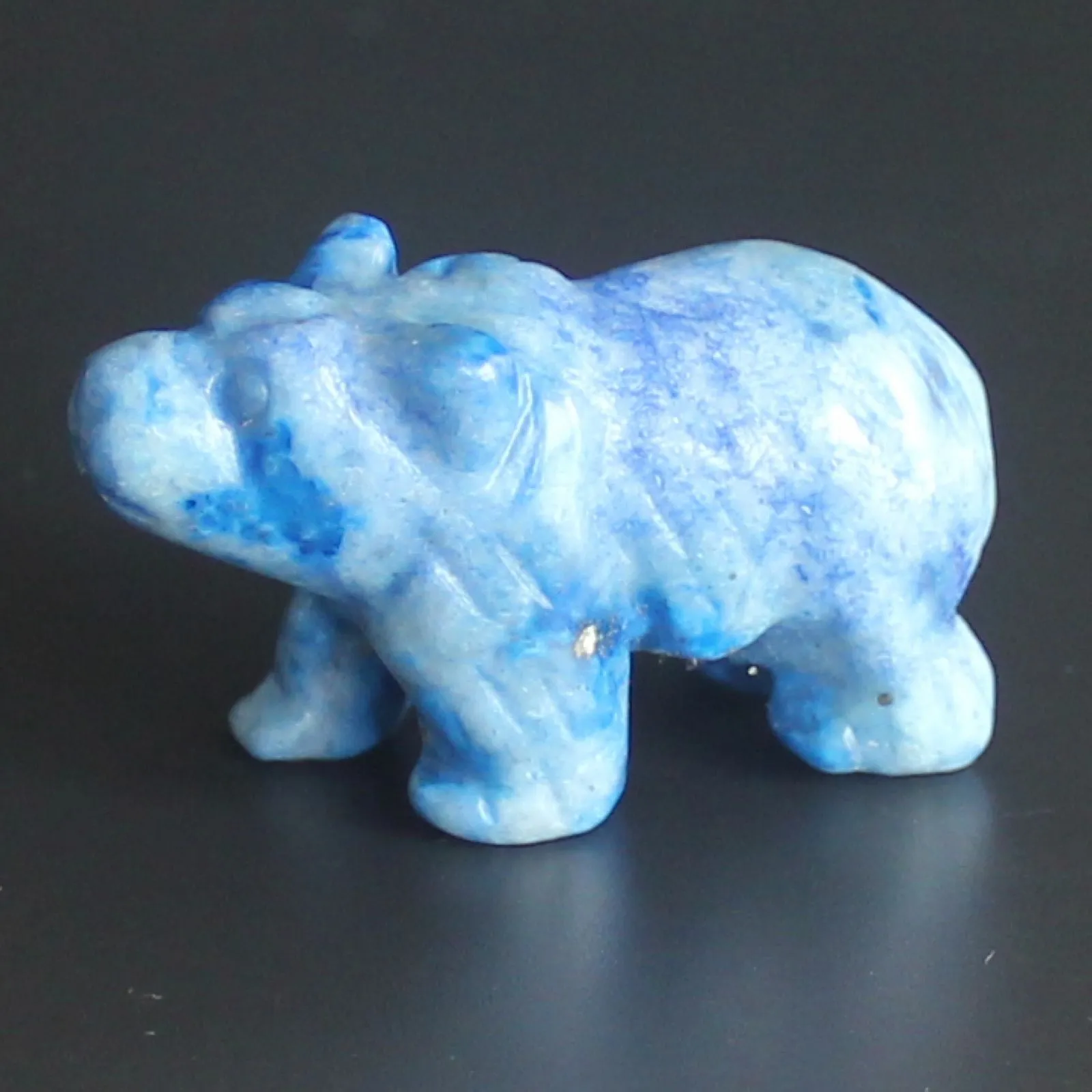 '' Hand Carved Mixed Gemstone Crystal Bear Animal Figurine Animal  Carving | Lazada PH