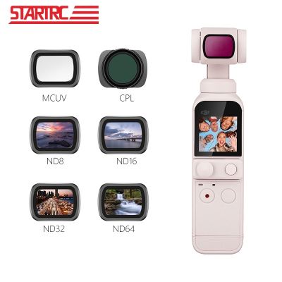 Startrc DJI Pocket 2 ชุดฟิลเตอร์ ND8 16 32 64 PL CPL UV อุปกรณ์เสริมเลนส์กล้อง 2 ชิ้น