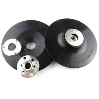 ✤ 4 100mm Rubber Backing Pad M10 Thread for Fibre Sanding Disc Angle Grinder