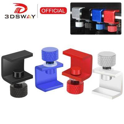 【LZ】✈◐  Ajustável Clipe Cama de Alumínio para Impressora 3D Ender 3 Braçadeira Heatbed Impressora 3D Construir Plataforma Vidro Retainer 3DSWAY 4PCs 8PCs