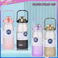 กระติกน้ำพกพา กระบอกน้ำ ถ้วยน้ำกีฬาแบบพกพา กระบอกน้ำ กระบอกน้ำ2ลิตร watter bottles ขวดน้ำสีพาสเทล J197