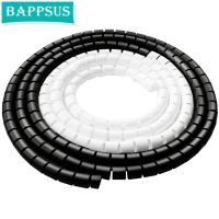 ㍿❖✻ 2M Flexible Cable Wire Protector Organizer Tube 8mm 10mm 28mm Spiral Wrap Cables Winding Storage Pipe Desk Tidy Cord Management