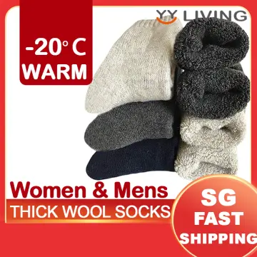 5 pairs of thermal socks Woman Wool, Protection -60°C