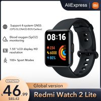 นาฬิกา Xiaomi Redmi ทุกรุ่น2 Lite นาฬิกาอัจฉริยะบลูทูธ Mi Band 1.55 "HD นาฬิกาอัจฉริยะพร้อมระบบจีพีเอสออกซิเจนในเลือดสายรัดข้อมือเล่นกีฬา Vernabig