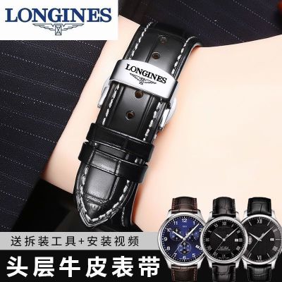 【Hot Sale】 leather watch with mens and womens model famous craftsman moon phase L4 military magnificent butterfly buckle bracelet 20