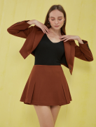 COCO SIN - Blazer Croptop Nâu