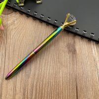 [COD] ปากกาเพชรไล่ระดับสีปากกาโลหะสีสันสดใสจุดปากกาลูกลื่น