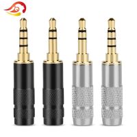 QYFANG 3.5mm 3/4 Poles Earphone Plug Straight Audio Jack Headphone 6.0mm Stereo Adapter Gold Plated Male Solder Line Connector