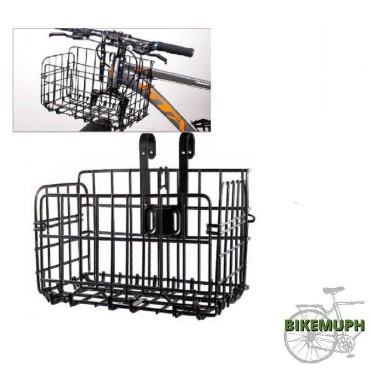 ♞FOLDING BIKE BASKET FOR FRONT AND REAR♫ Lazada PH